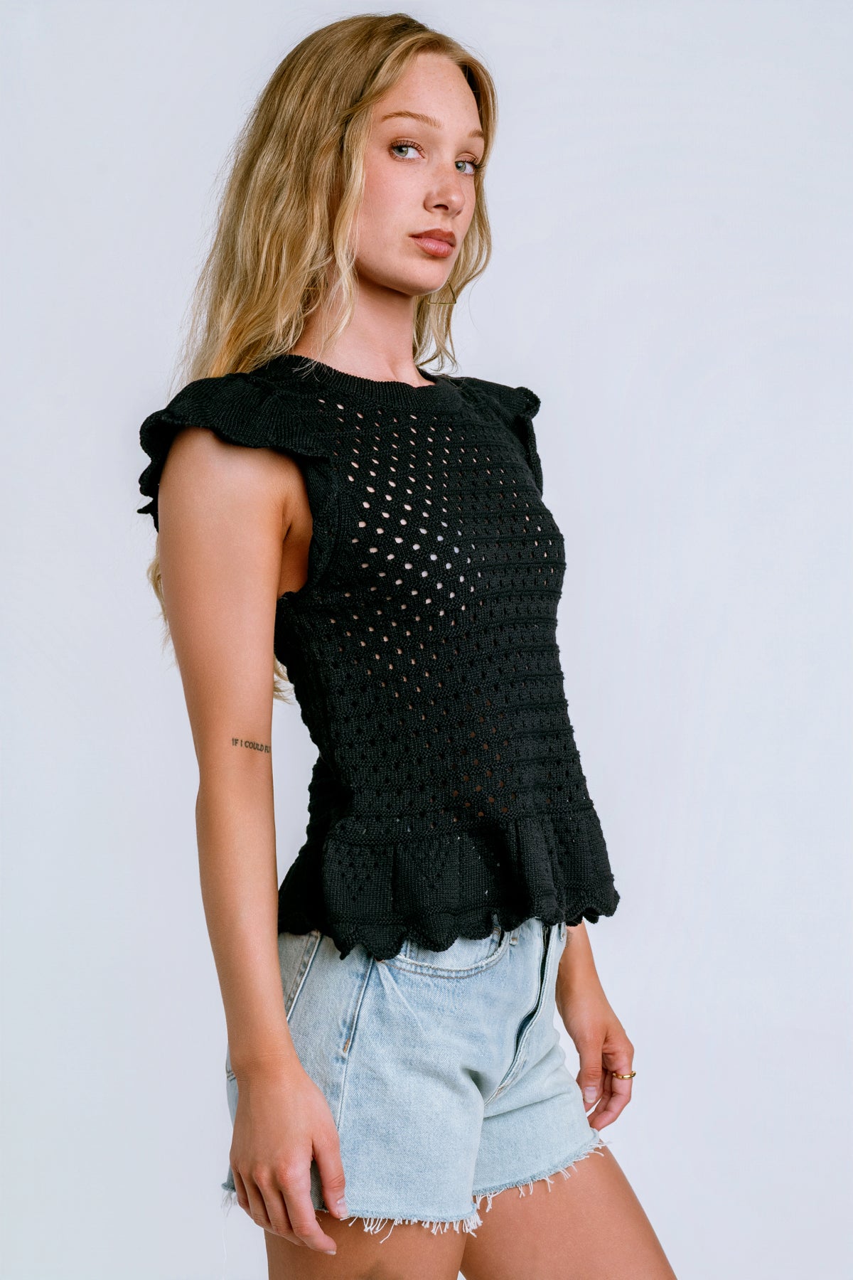 Michael Stars Stelle Flutter Sleeve Pullover