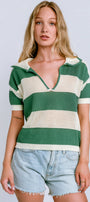 DÈLUC Chios Knit Polo Top
