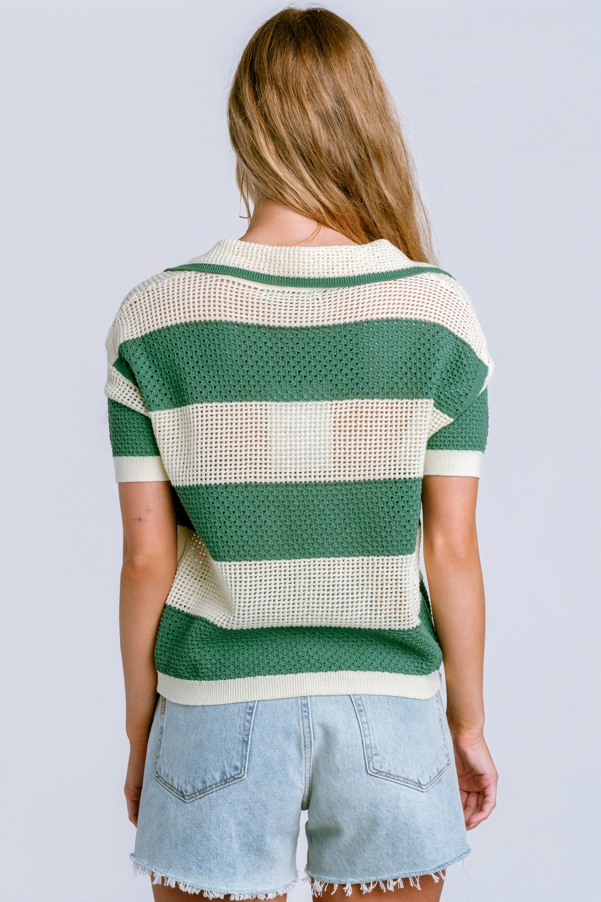 DÈLUC Chios Knit Polo Top
