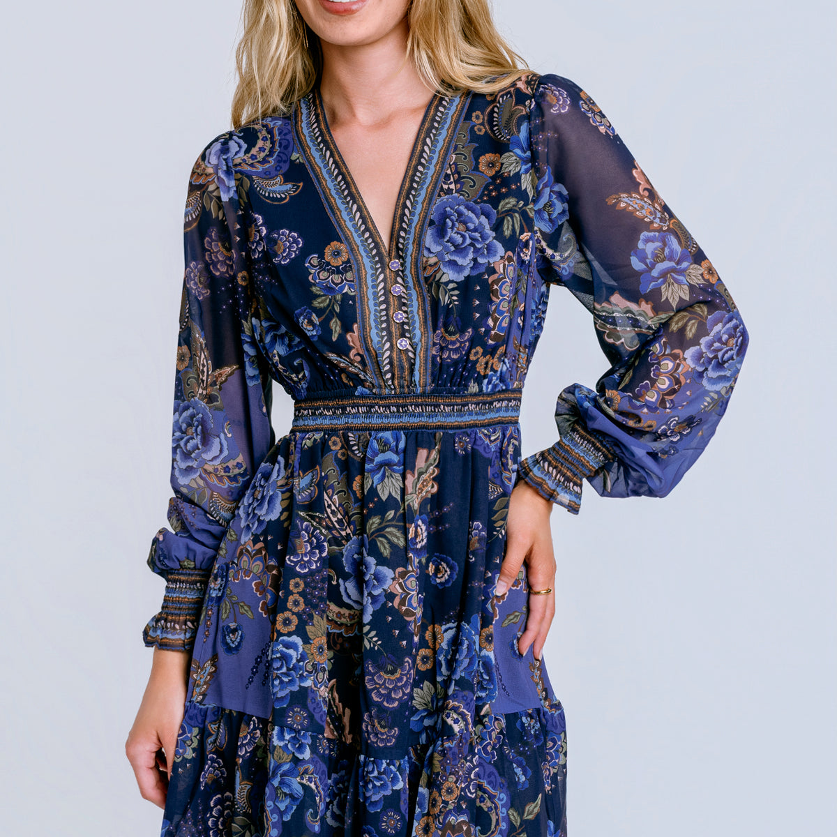 Hale Bob Paityn Chiffon Dress