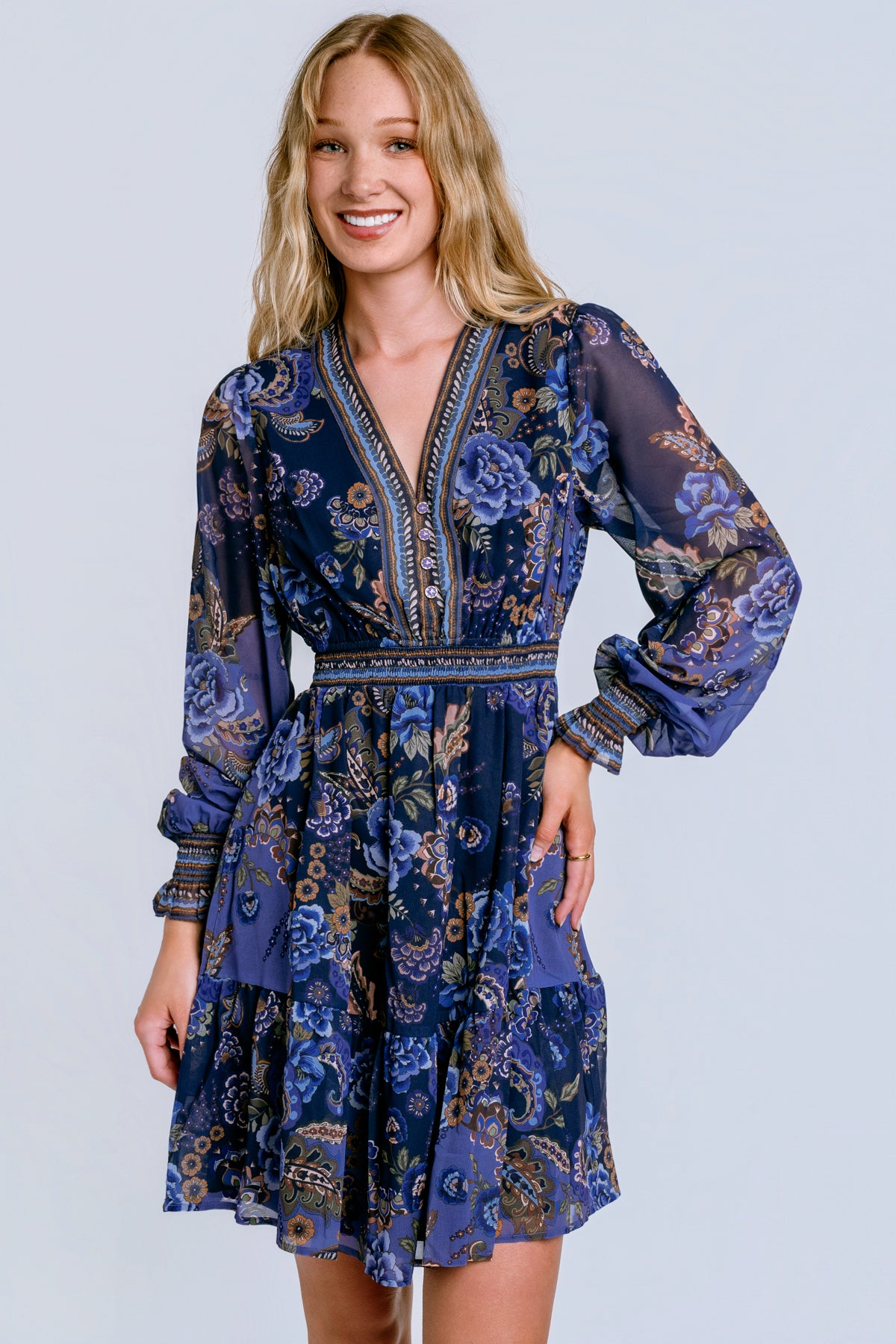 Hale Bob Paityn Chiffon Dress