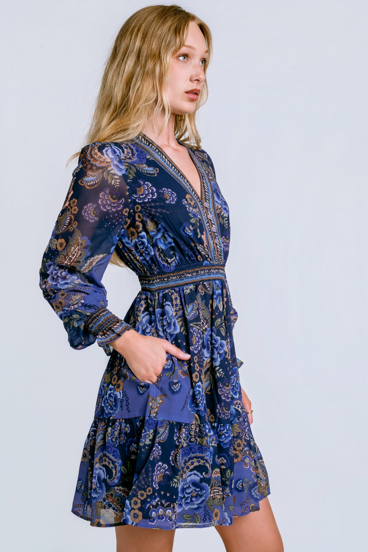 Hale Bob Paityn Chiffon Dress