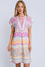 Hale Bob Short Sleeve Short Dress