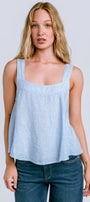 Milio Milano Wide Strap Linen Tank