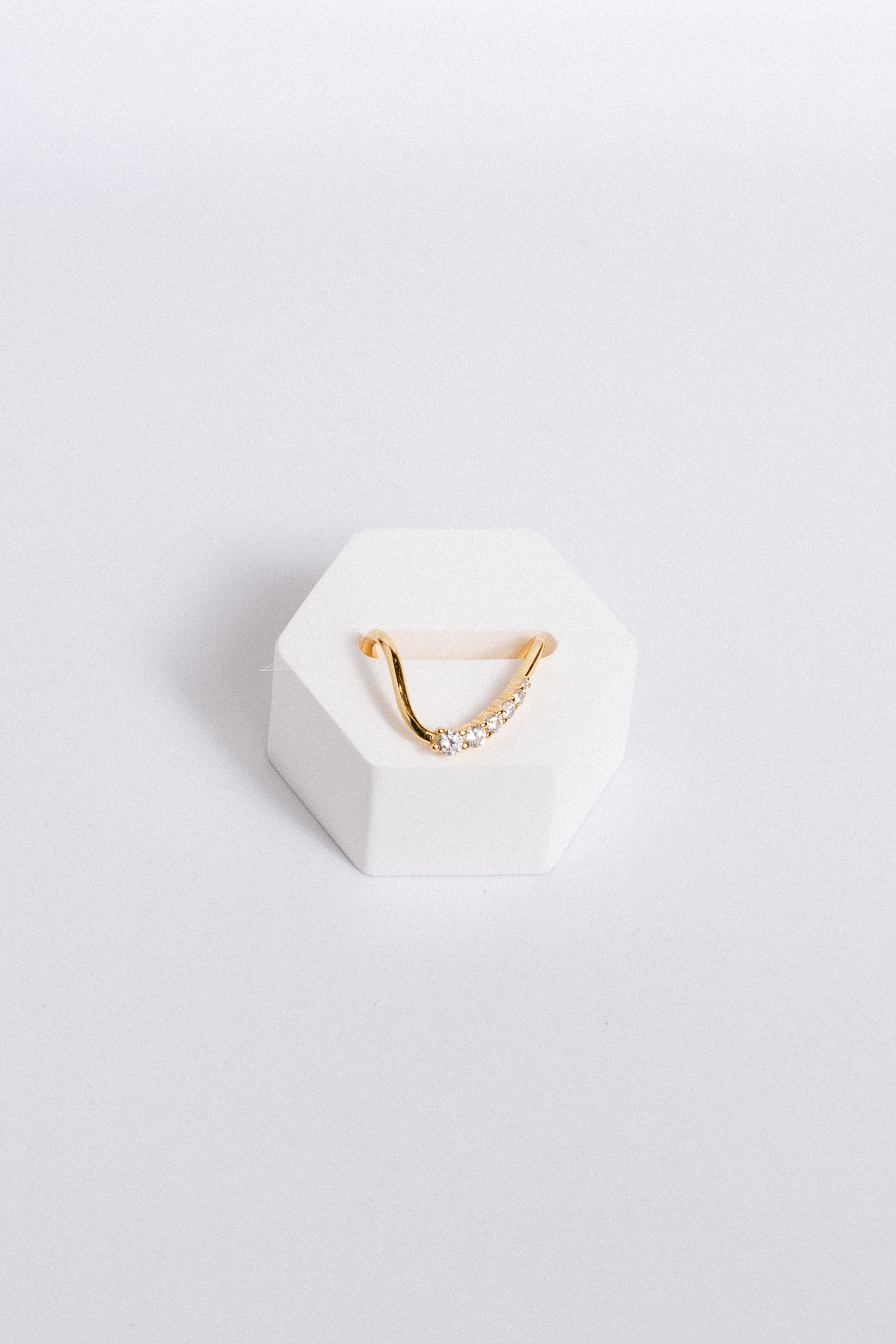 Sherwood Bridge Diamonds Wave Ring