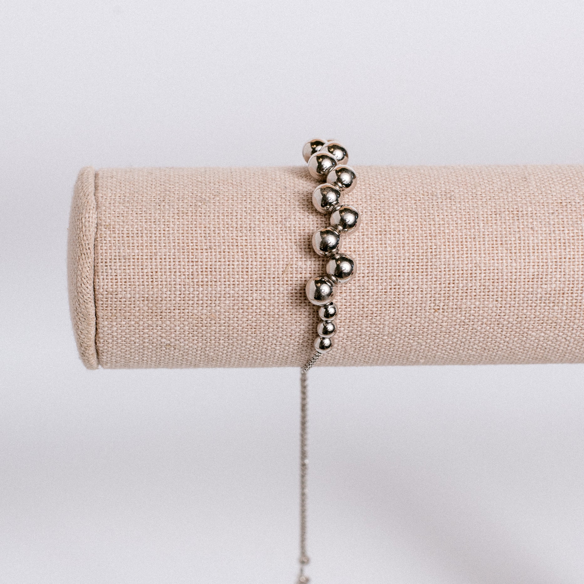 Sherwood Bridge Diamonds Rhodium Bubbles Lariat Bracelet