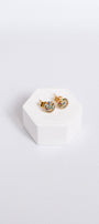 Sherwood Bridge Diamonds Colorful Round Stud Earrings