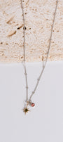 Sadie Jo Jewelry Co. Pink Tourmaline + Star Charm Necklace