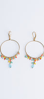 Lisa Marie Jewelry Colorful Bead Hoops