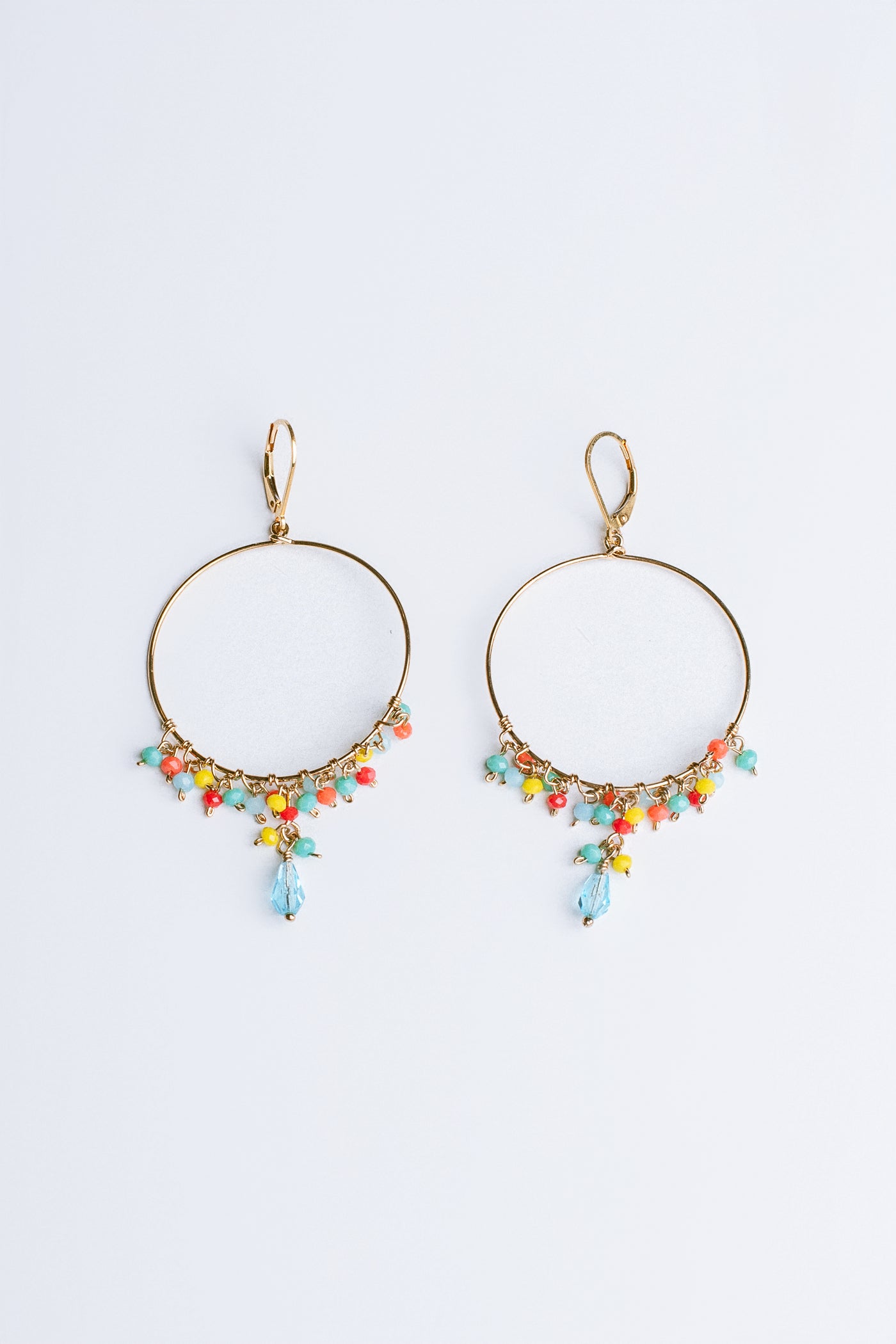 Lisa Marie Jewelry Colorful Bead Hoops