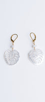 Lisa Marie Jewelry Mother of Pearl Leaf Earrings