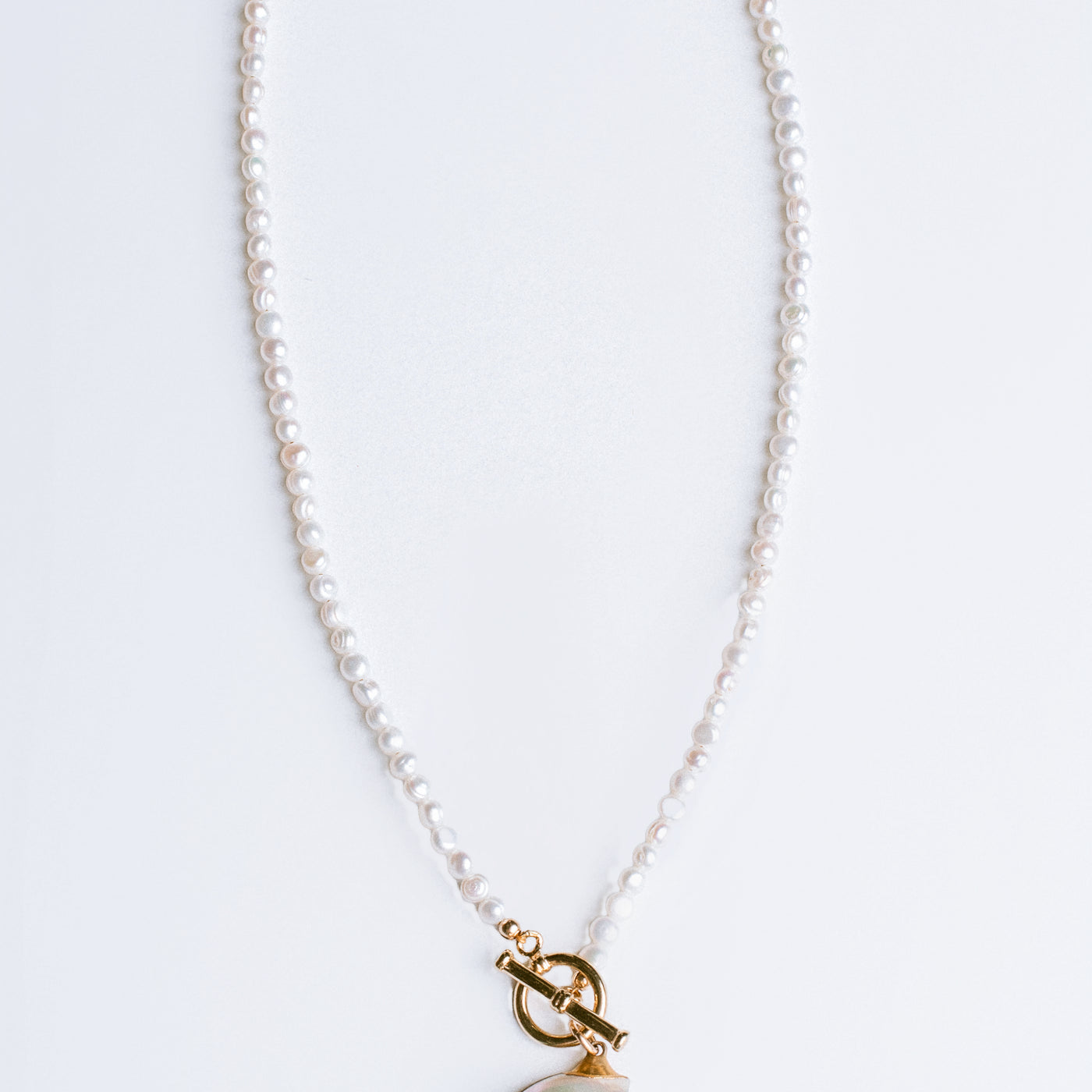 Lisa Marie Jewelry Mother of Pearl Shell & Freshwater Pearls Necklace