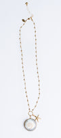 Lisa Marie Jewelry Pyrite Starfish Charm Necklace