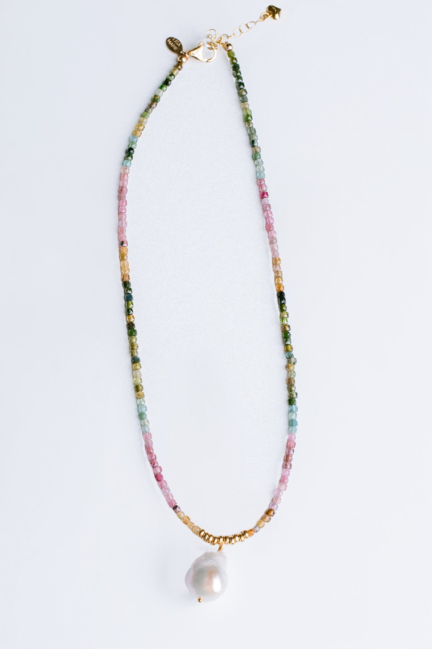 Lisa Marie Jewelry Tourmaline & Keshi Pearl Necklace