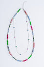 Sherwood Bridge Diamonds Multicolor Double Row Necklace