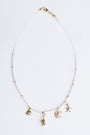 Sherwood Bridge Diamonds Seed Pearl Ocean Charm Necklace