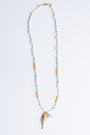 Sherwood Bridge Diamonds Pearl & Turquoise Fish Necklace