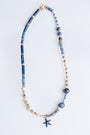 Sherwood Bridge Diamonds Dark Blue Starfish Pearl Necklace