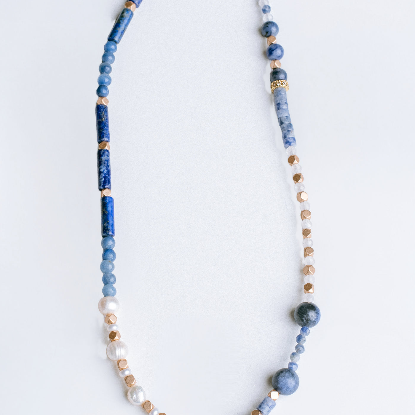 Sherwood Bridge Diamonds Dark Blue Starfish Pearl Necklace