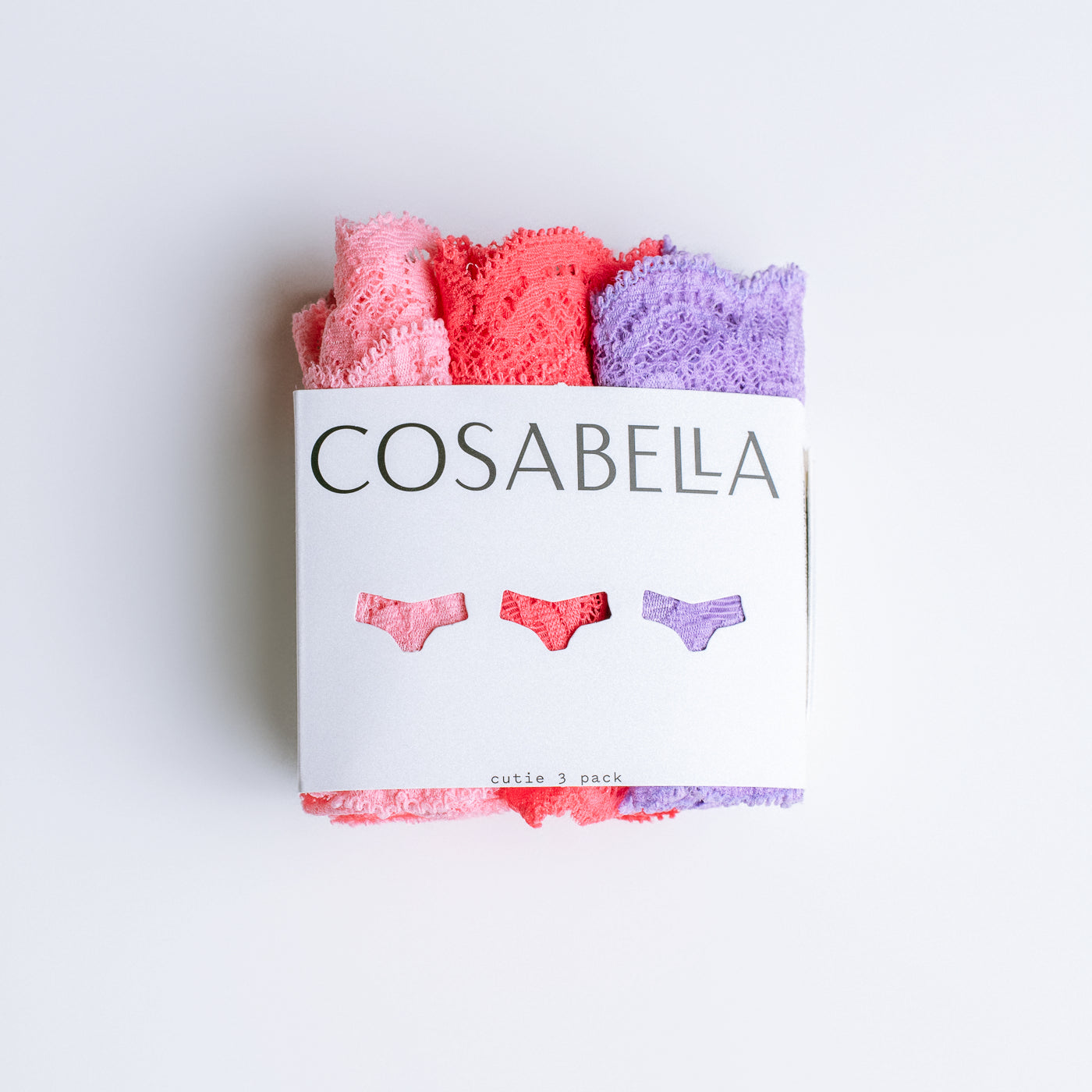 Cosabella Cutie Low Rise Thong 3-Pack