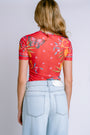 Johnny Was Ekaterina Eleanor Mesh Tee