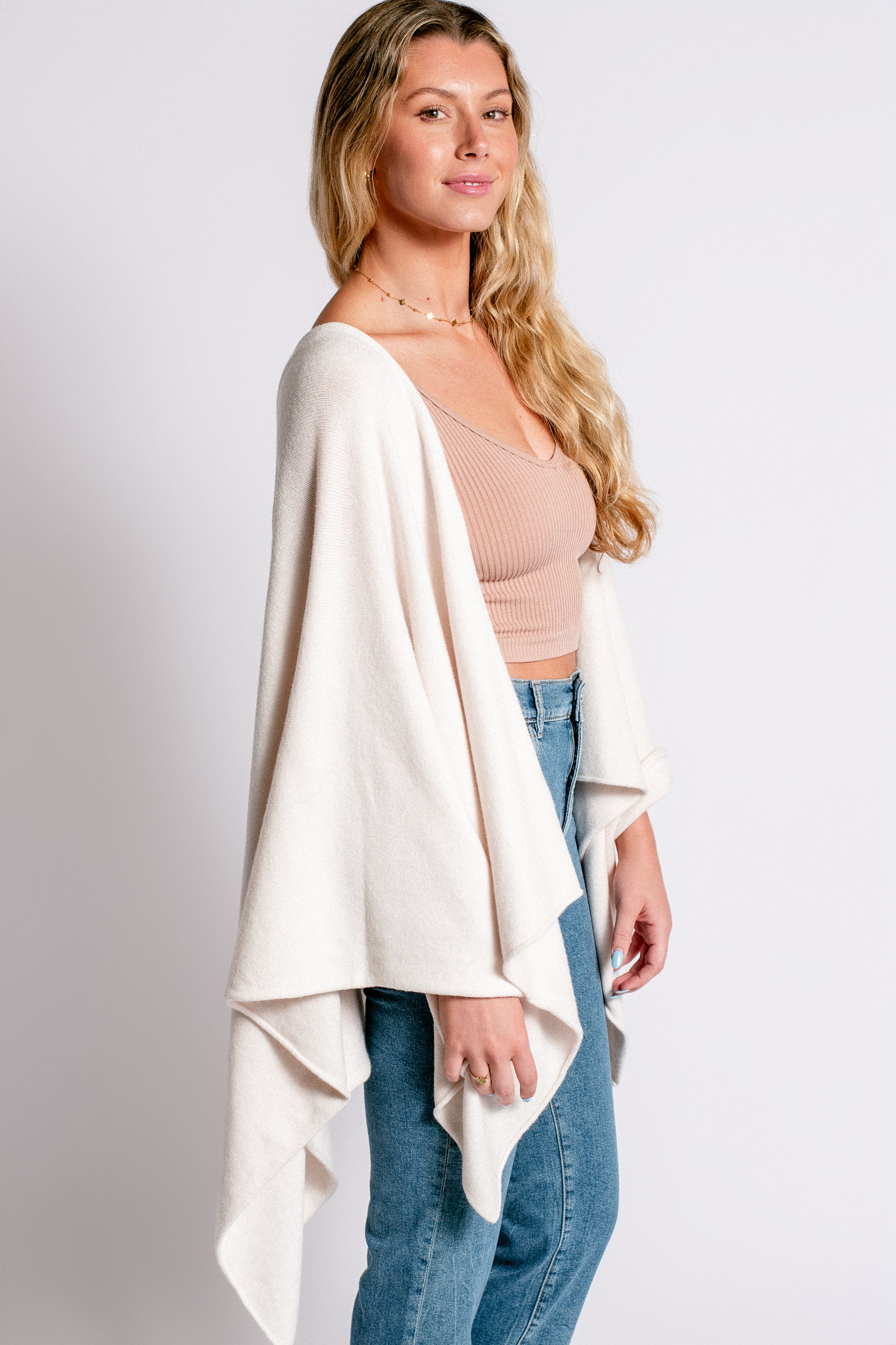 Milio Milano Knit Dolman Open Cardigan