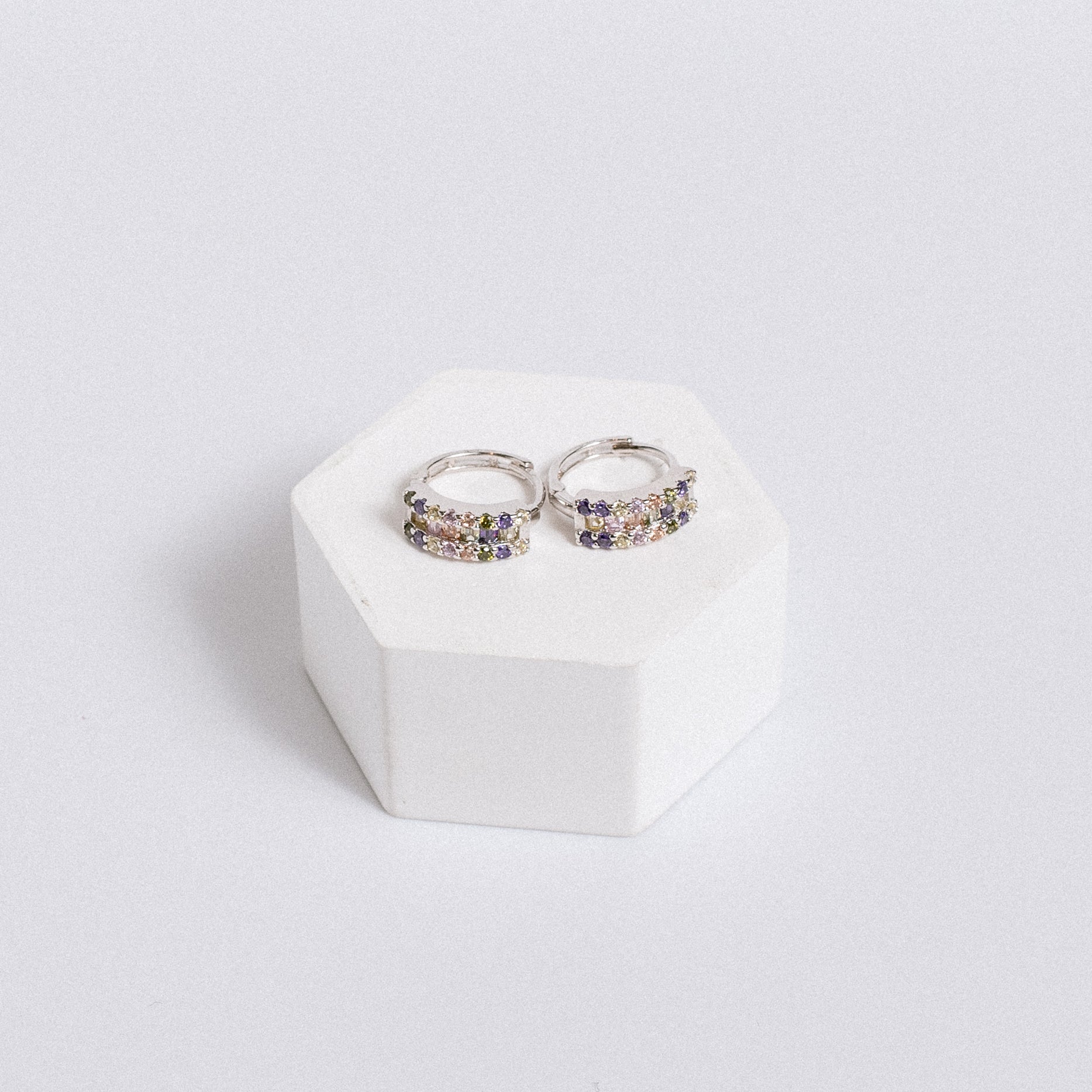 Sherwood Bridge Diamonds The Bon Bon Huggie Hoops