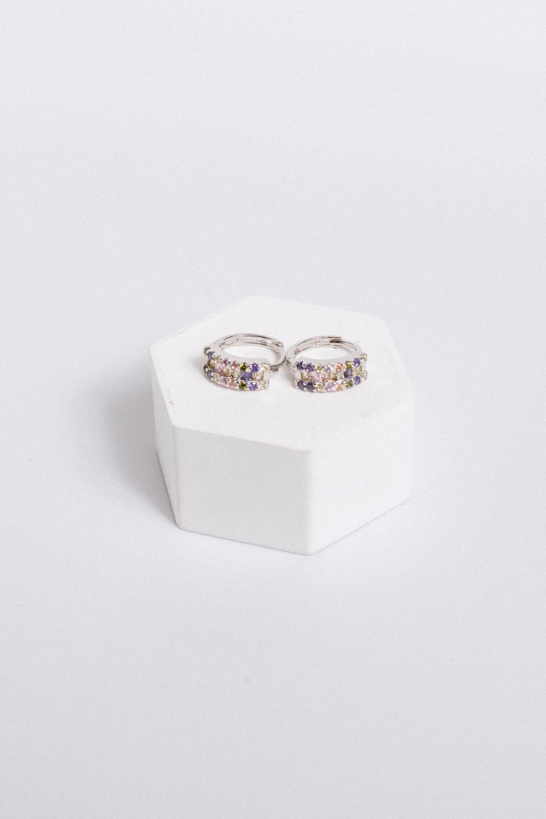 Sherwood Bridge Diamonds The Bon Bon Huggie Hoops