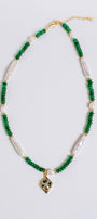 Sherwood Bridge Diamonds Jade & Pearl Necklace