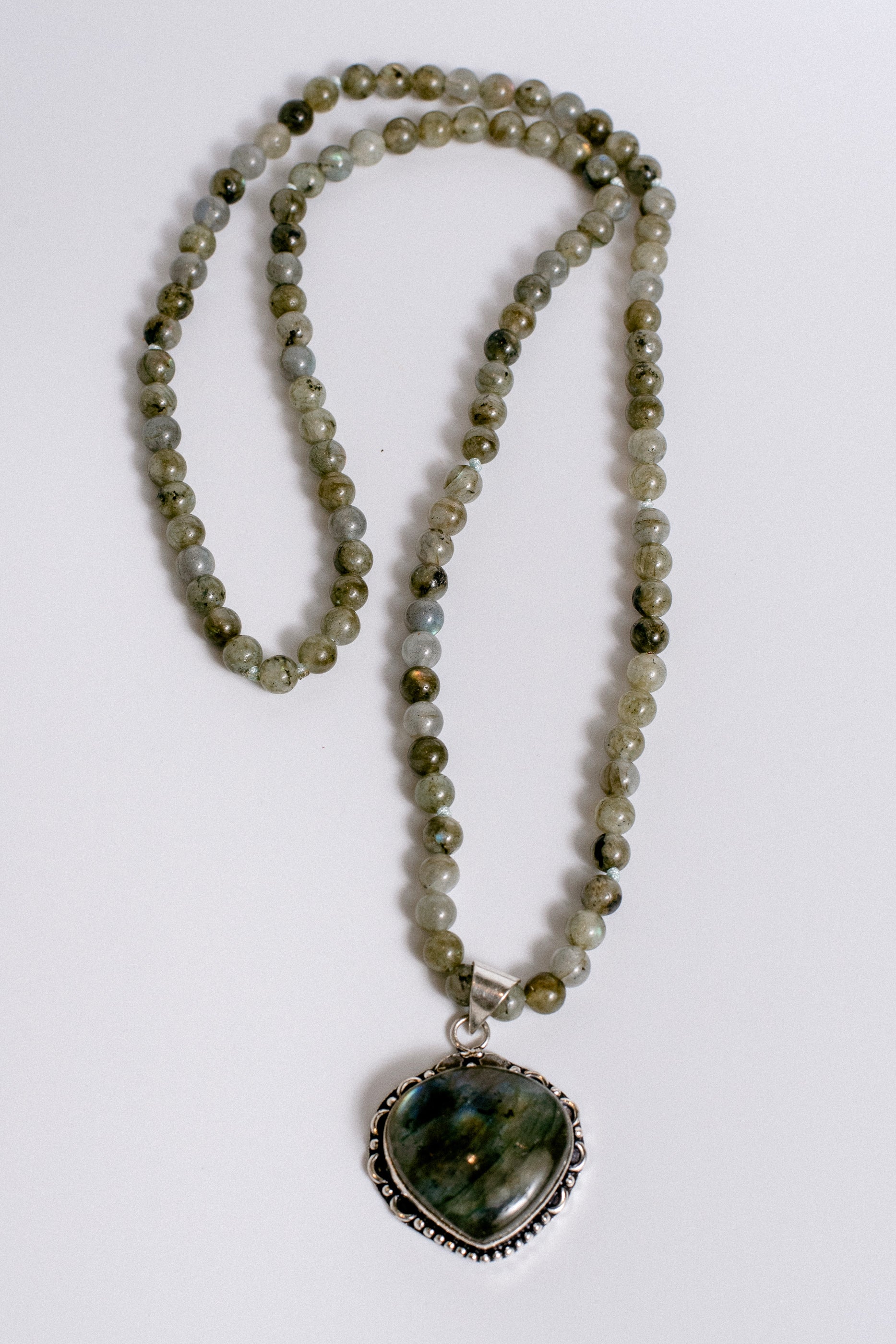 Sherwood Bridge Diamonds Long Labradorite Bead Necklace