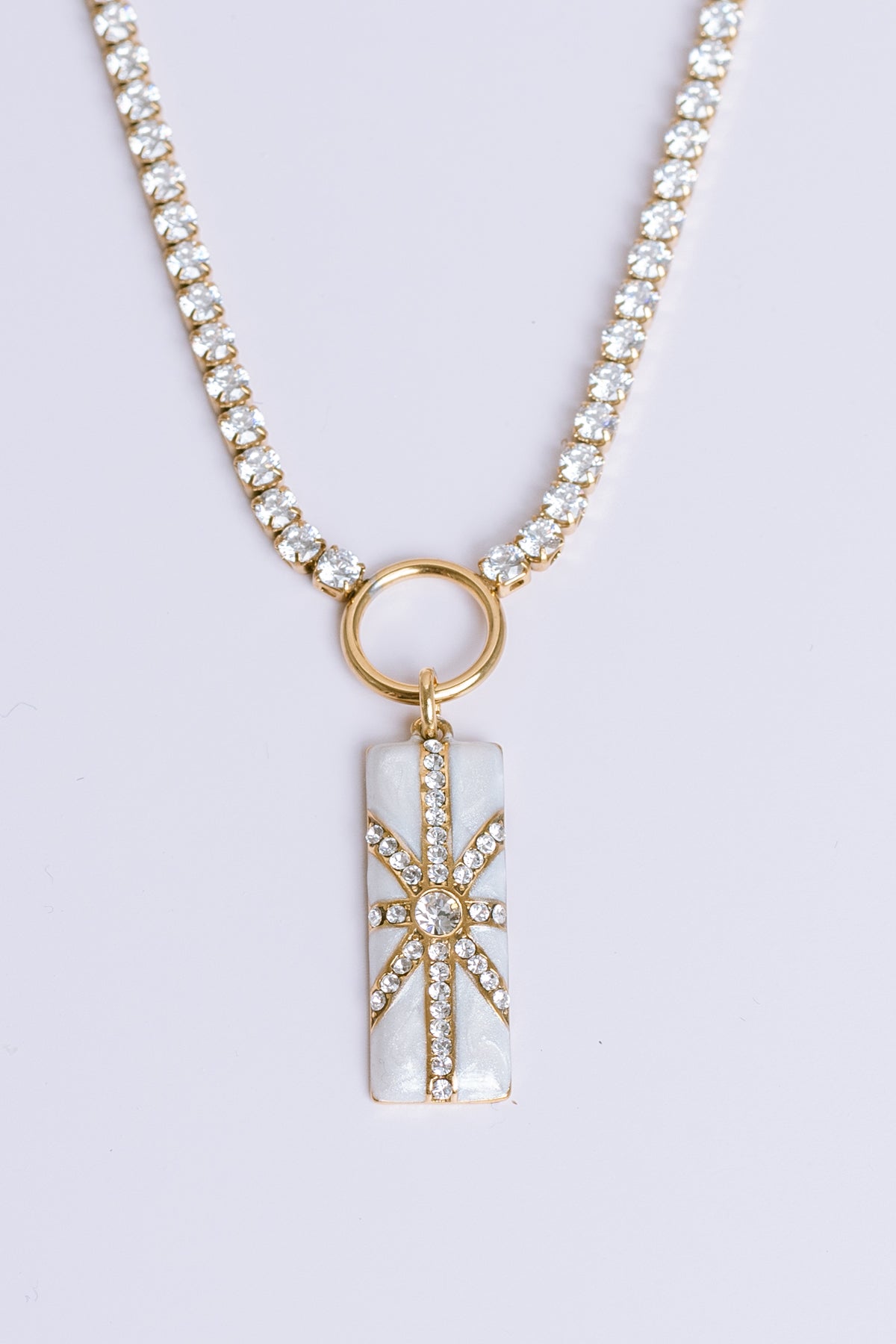 Starbusrt Pendant Rhinestone Necklace