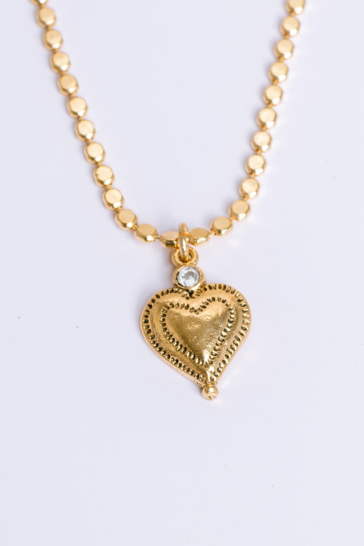 Heart & Crystal Necklace