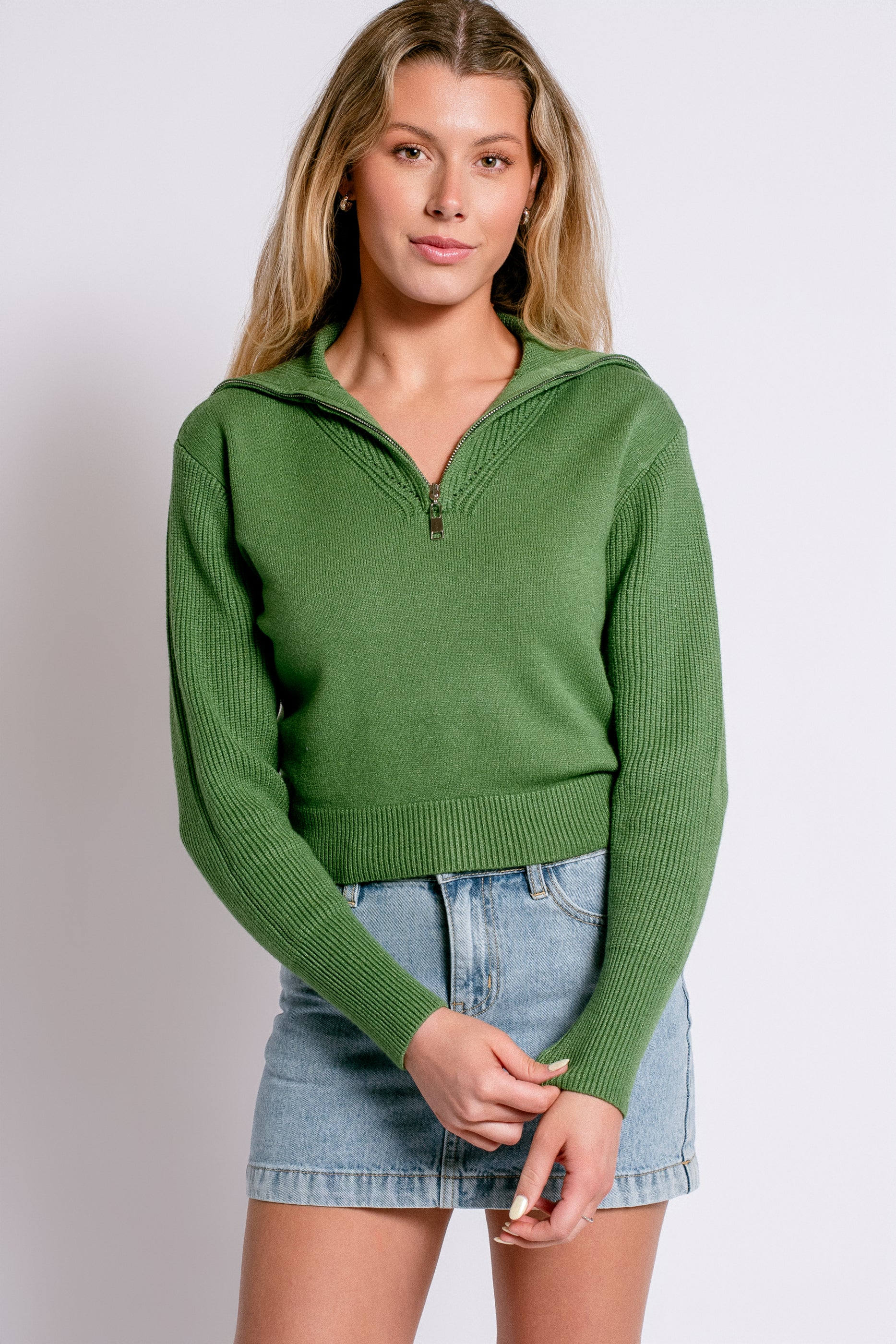 DÈLUC Lobelia Zip Sweater