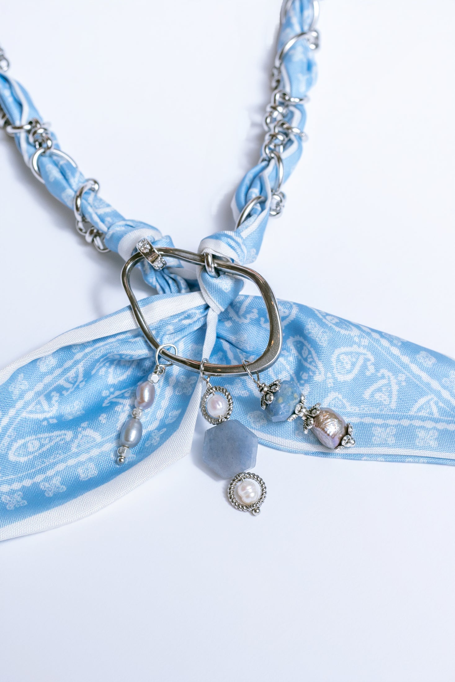Sherwood Bridge Diamonds Scarf Chain Toggle Necklace