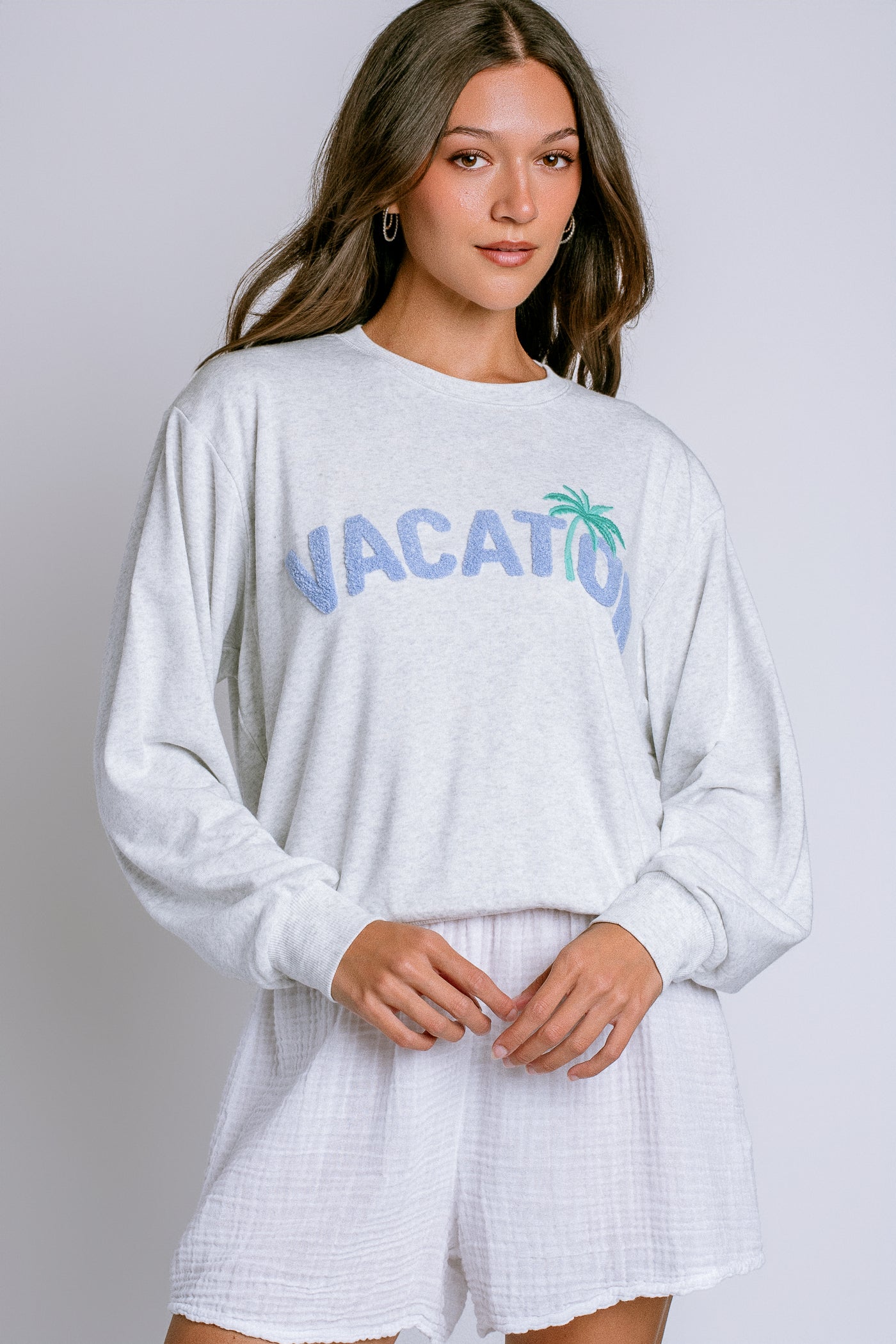 PJ Salvage Vacay Vibes Long Sleeve Top