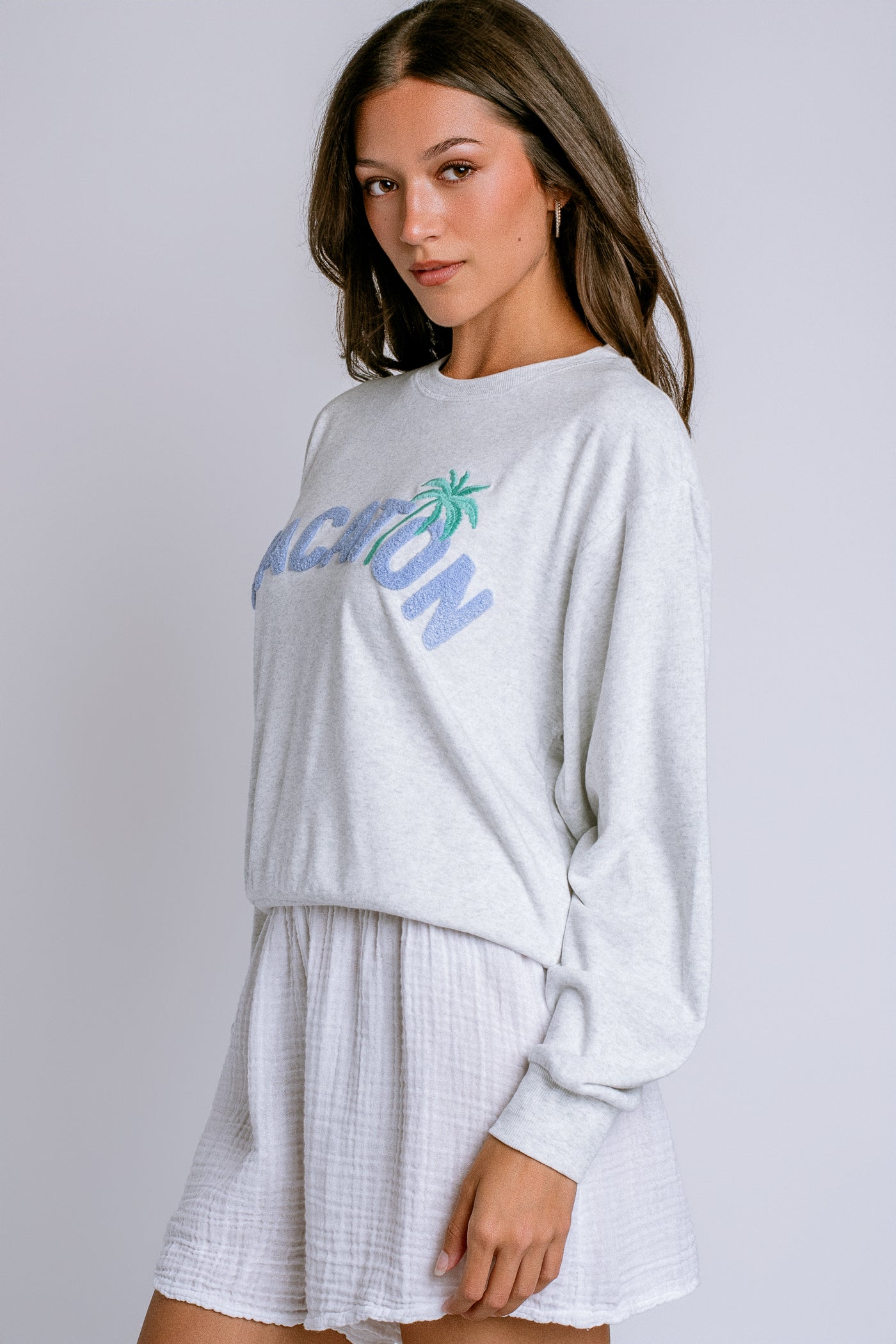PJ Salvage Vacay Vibes Long Sleeve Top