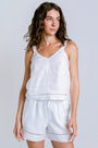 Splendid Stella Linen Trim Tank