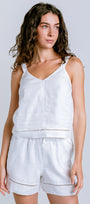 Splendid Stella Linen Trim Tank