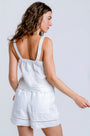 Splendid Stella Linen Trim Tank