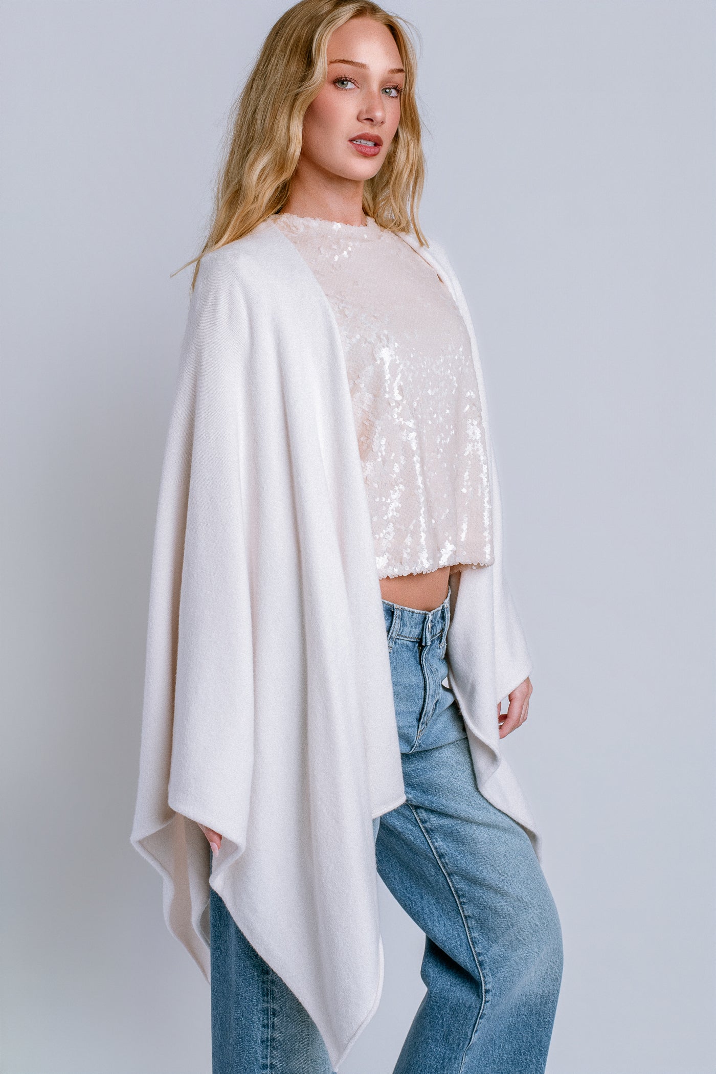 Knit Dolman Open Cardigan