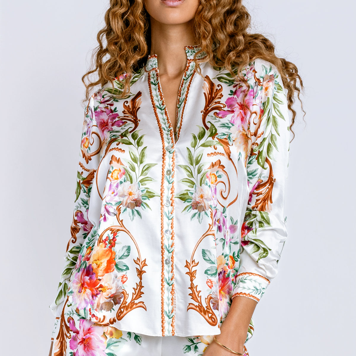 Hale Bob Khalani Charmeuse Top