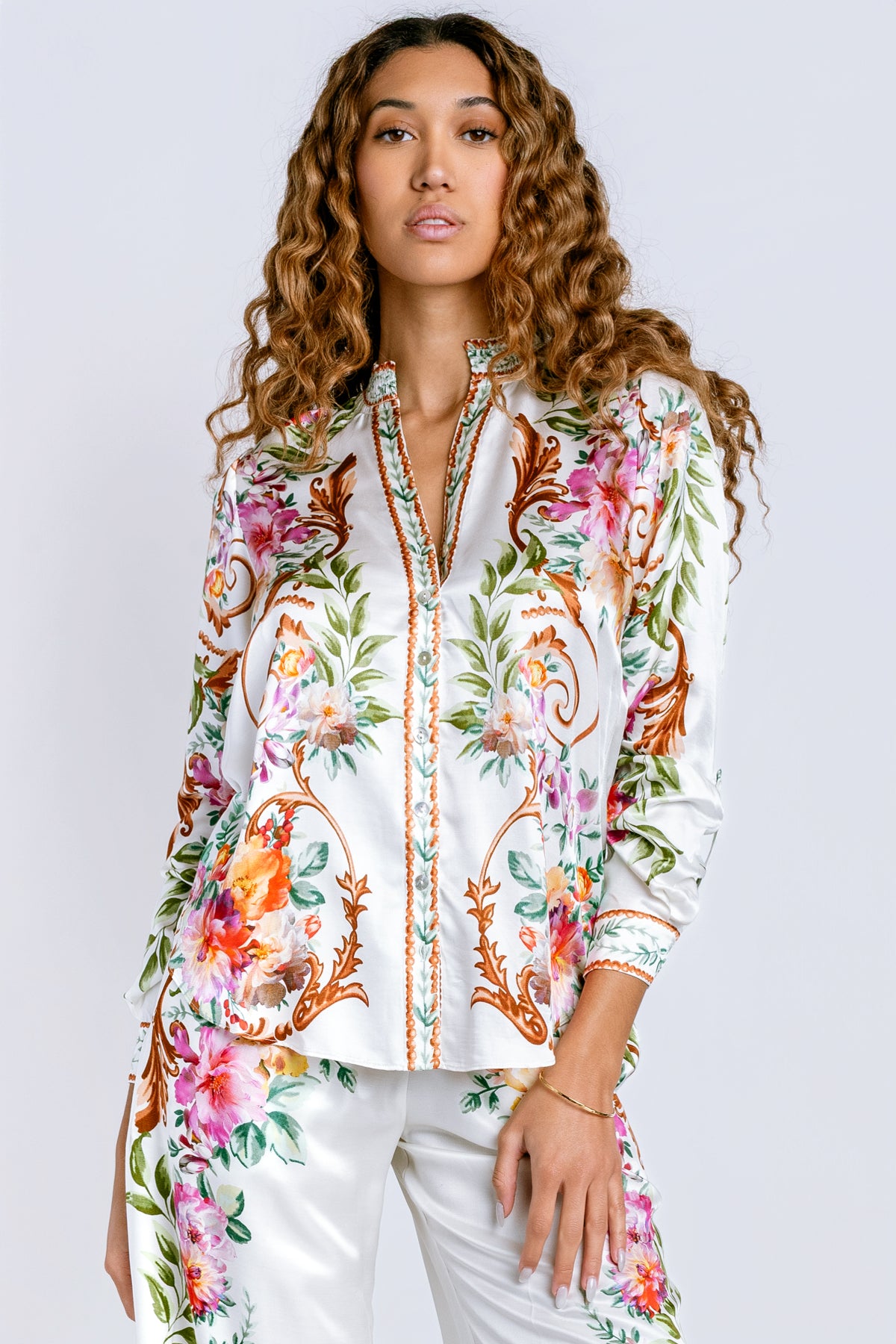 Hale Bob Khalani Charmeuse Top