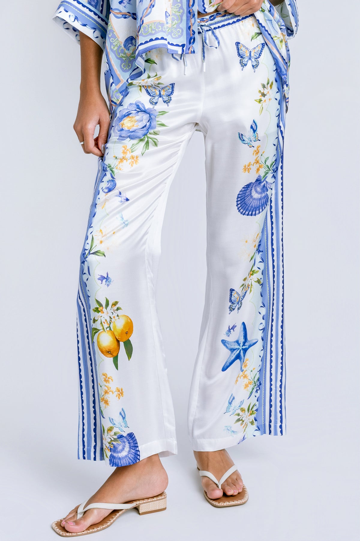 Hale Bob Mauve Silk Pant