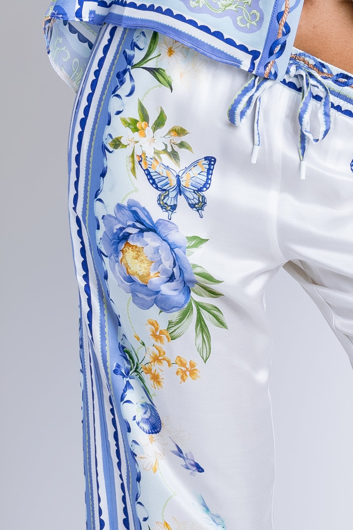 Hale Bob Mauve Silk Pant