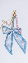Sherwood Bridge Diamonds Baby Blue & Pink Bow Bag Charm