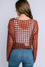 Milio Milano Crochet Tie Front Top