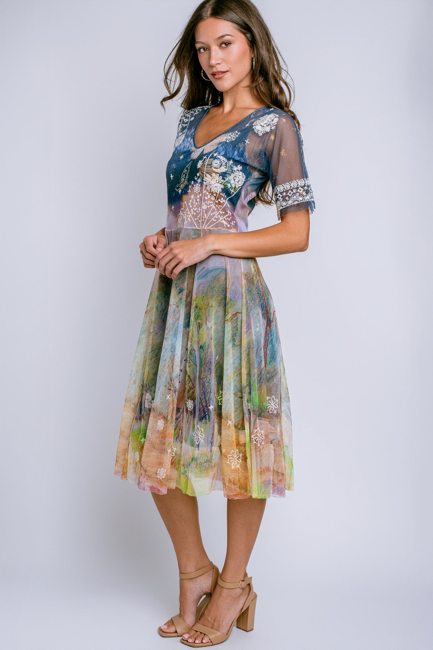 Johnny Was Wendi Mesh Dress