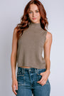 Milio Milano Italian Knit Sleeveless Mock Top