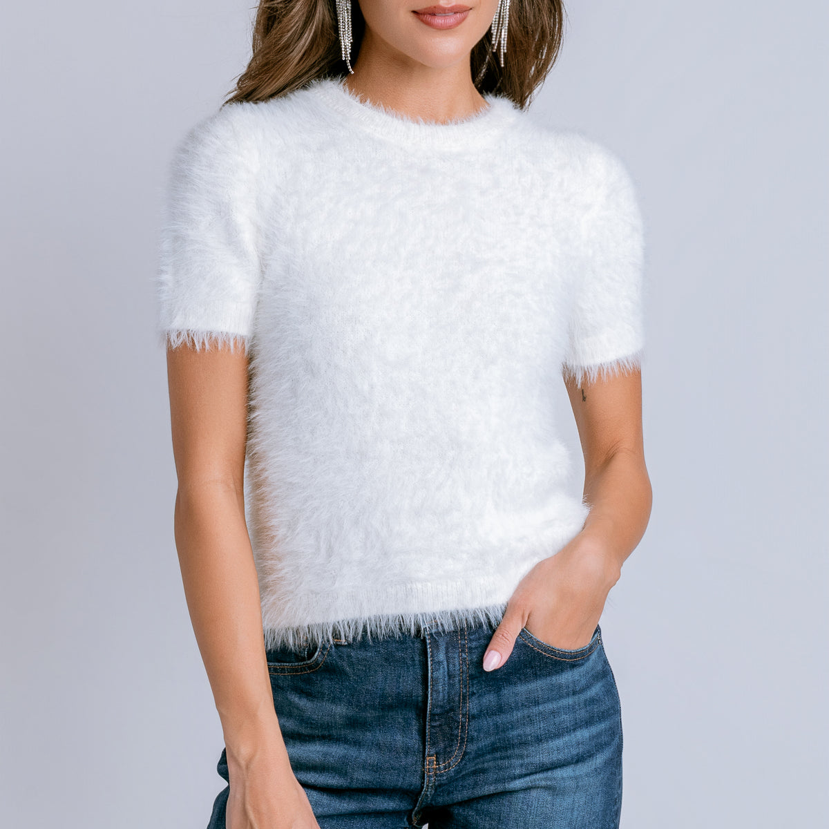 Kit Feather Yarn Sweater