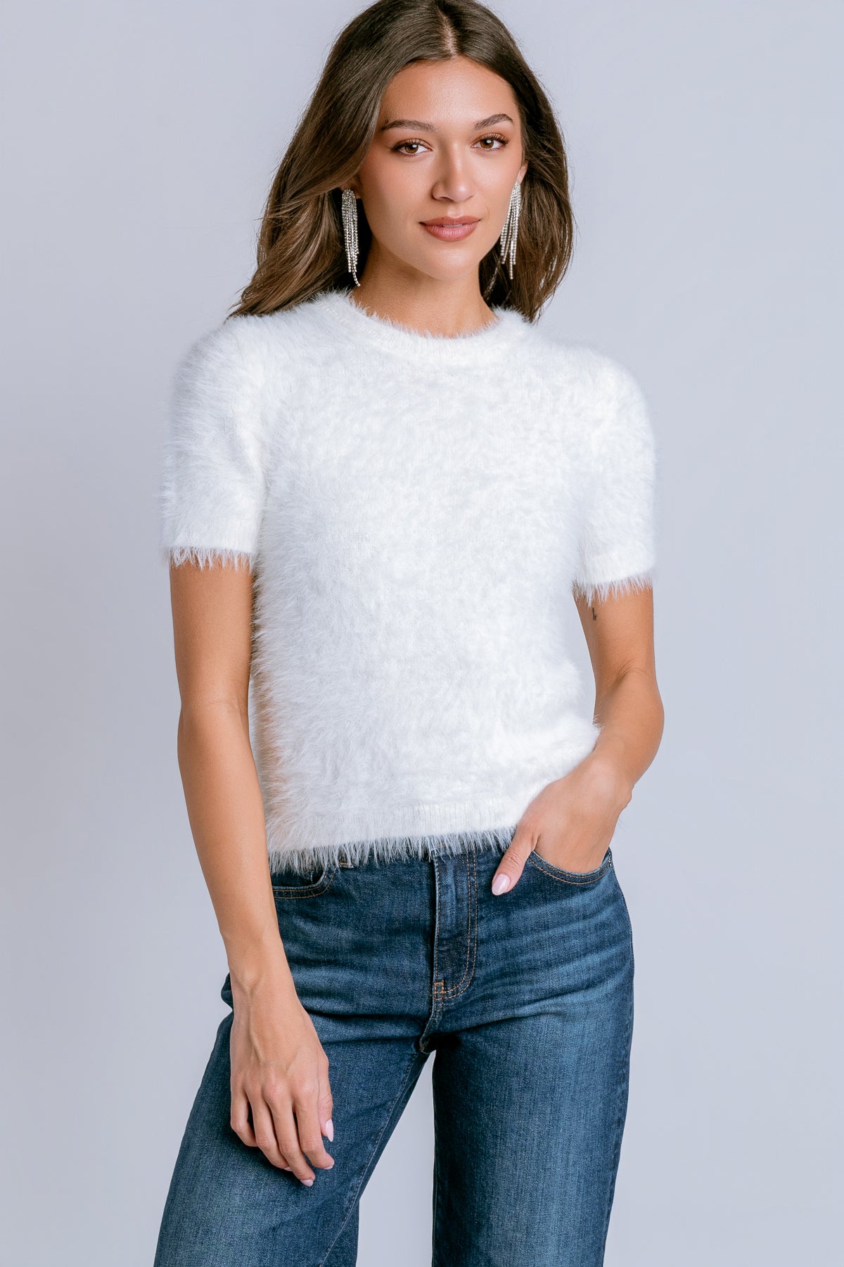 Kit Feather Yarn Sweater